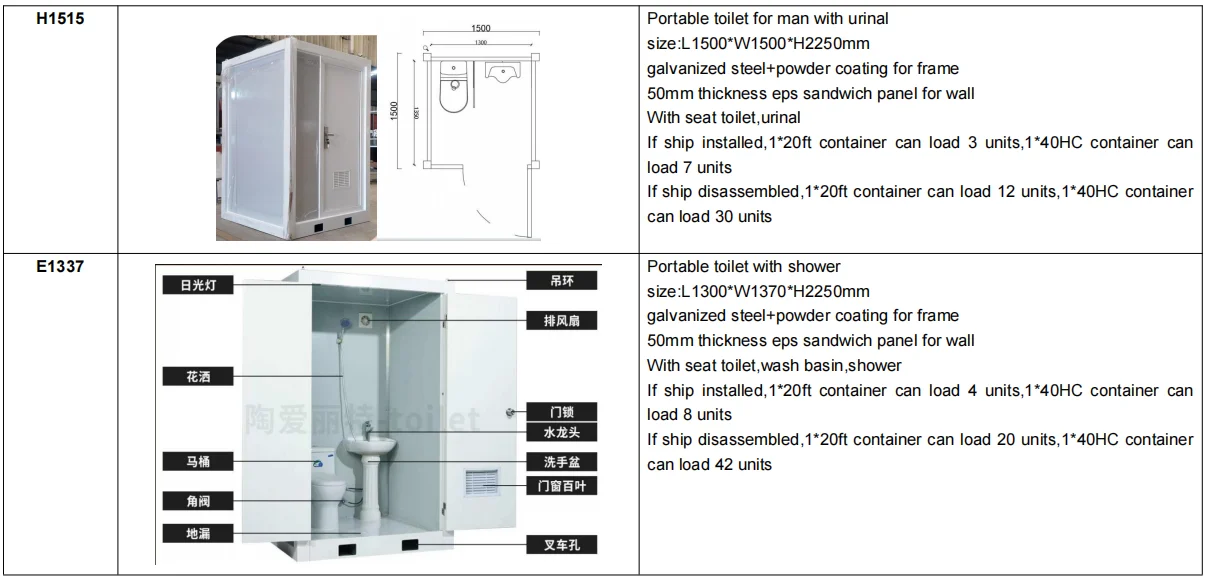 Double Mobile Toilet